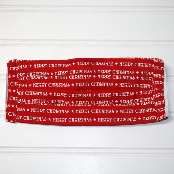 HAND CRAFTED Kids Merry Christmas Face Mask Pocket - Picture 2 of 9